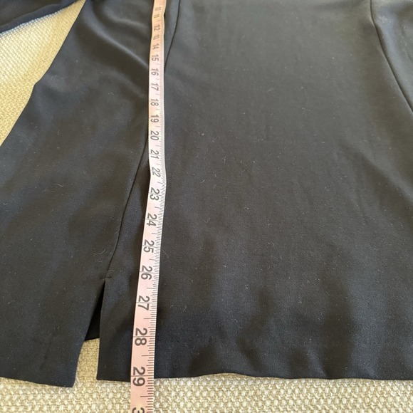 J. Jill Tunic Top Ponte knit Womens PL Black Scoop Neck 3/4 Sleeve minimalist - Picture 12 of 12